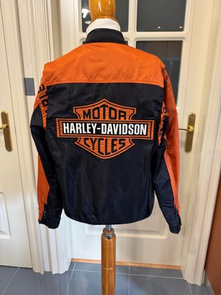 Cazadora Harley Davidson Moto Negra/Naranja