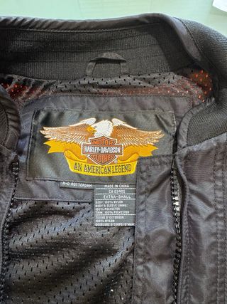 Cazadora Harley Davidson Moto Negra/Naranja