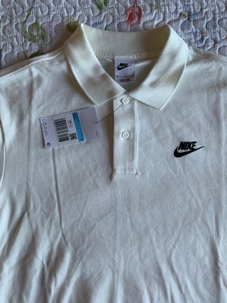 Polo Nike Club "White" (T. M)