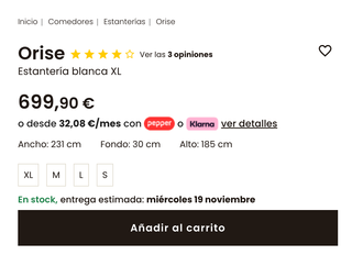 Estantería Orise Kenay Blanca