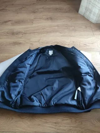 Cazadora niño azul y blanco