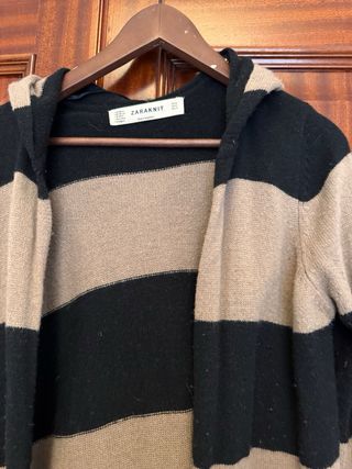 Chaqueta punto Zara rayas M