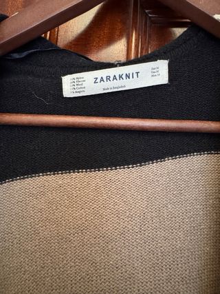 Chaqueta punto Zara rayas M