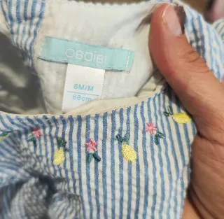 Conjunto bebé niña vestido y braguita