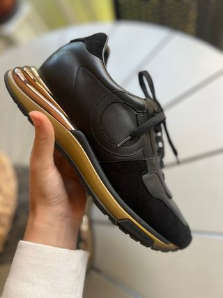 Zapatillas Salvatore Ferragamo Brooklyn Negro/Oro