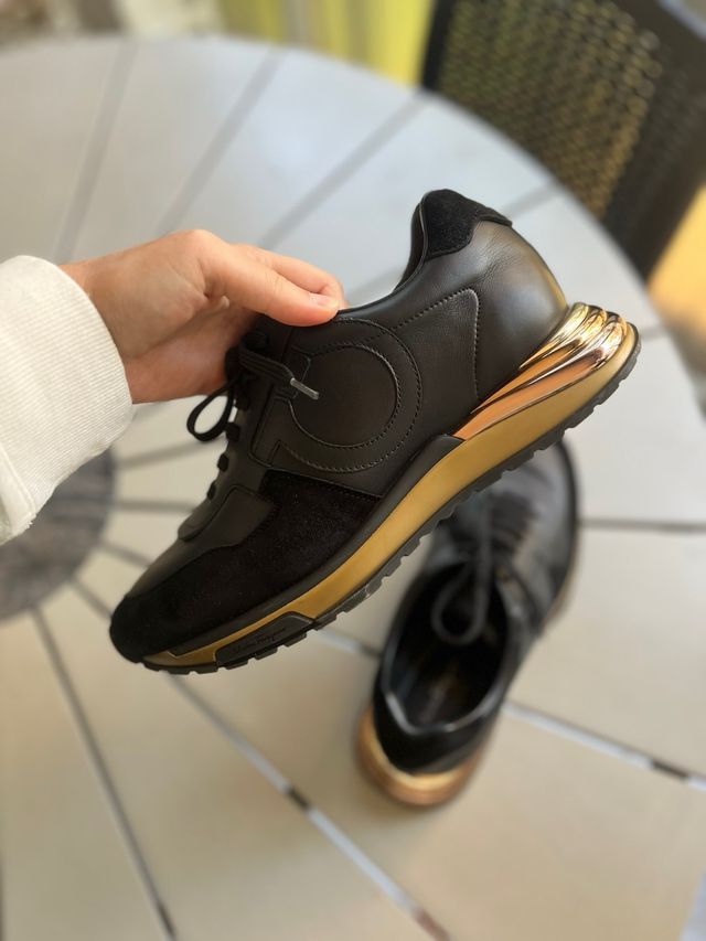 Zapatillas Salvatore Ferragamo Brooklyn Negro/Oro