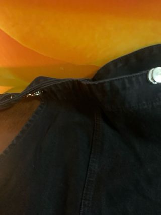 Peto corto vaquero negro Stradivarius