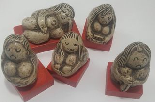 Statuine design anni '80 - Set 5 pezzi