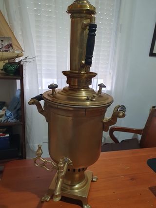 Tetera Marroquí Antigua Latón