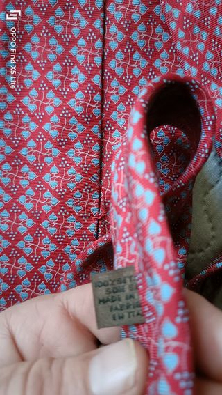 Corbata Loewe Roja y Azul