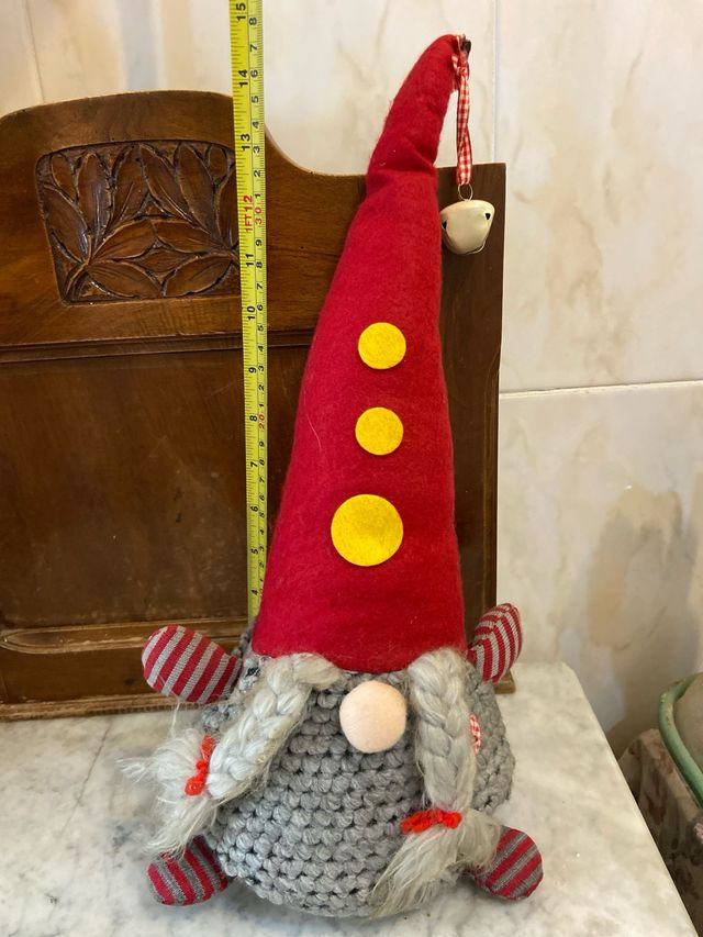 Gnomo ferma porta decorativo