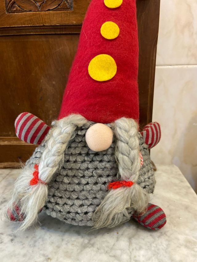 Gnomo ferma porta decorativo