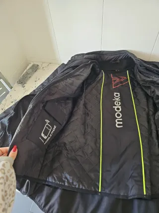 Chaqueta Moto Modeka X-Road Negra/Flúor (Talla M)