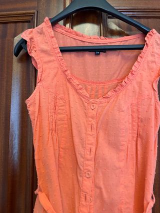 Camisa sin mangas coral Blanco Talla 34