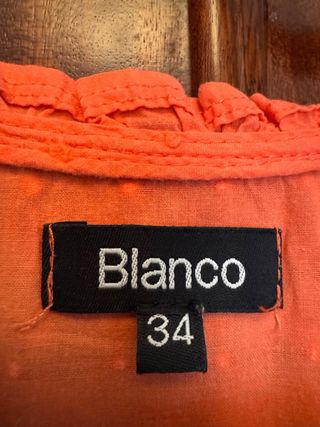 Camisa sin mangas coral Blanco Talla 34