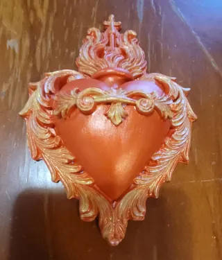 Cuore Sacro Decorativo Fiammeggiante