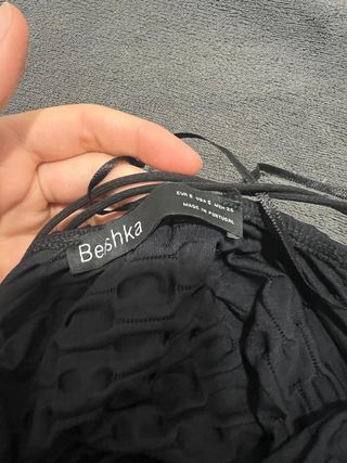 Vestido Negro del Bershka