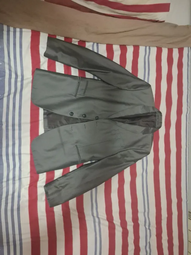 Chaqueta americana traje gris