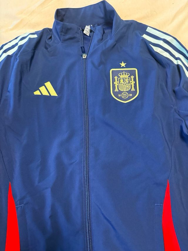 Chándal Selección España Adidas Azul/Rojo