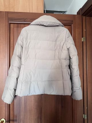 piumino corto donna color tortora