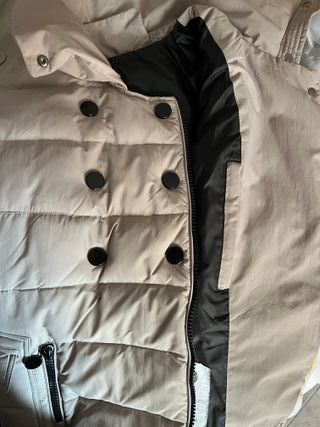 piumino corto donna color tortora