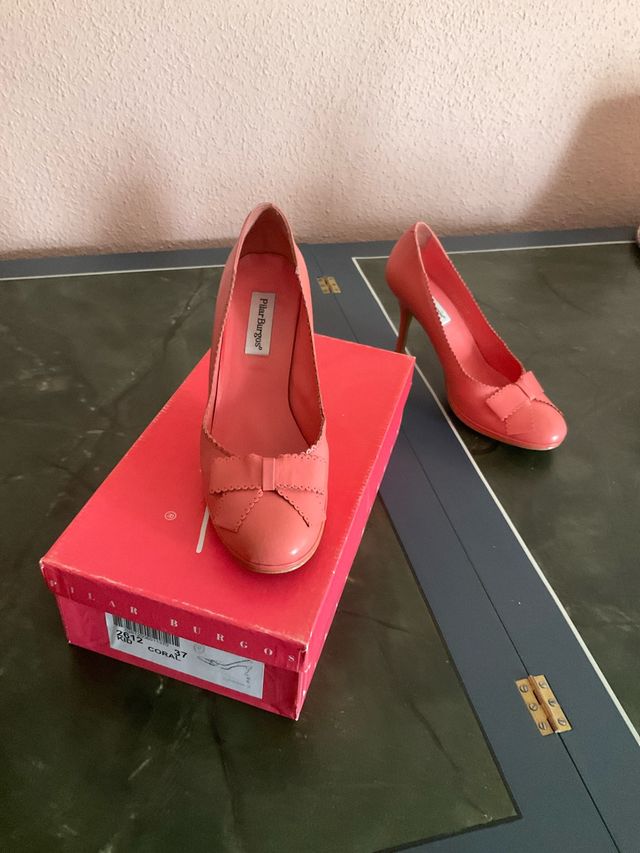 Zapatos Pilar Burgos Coral Piel Talla 37