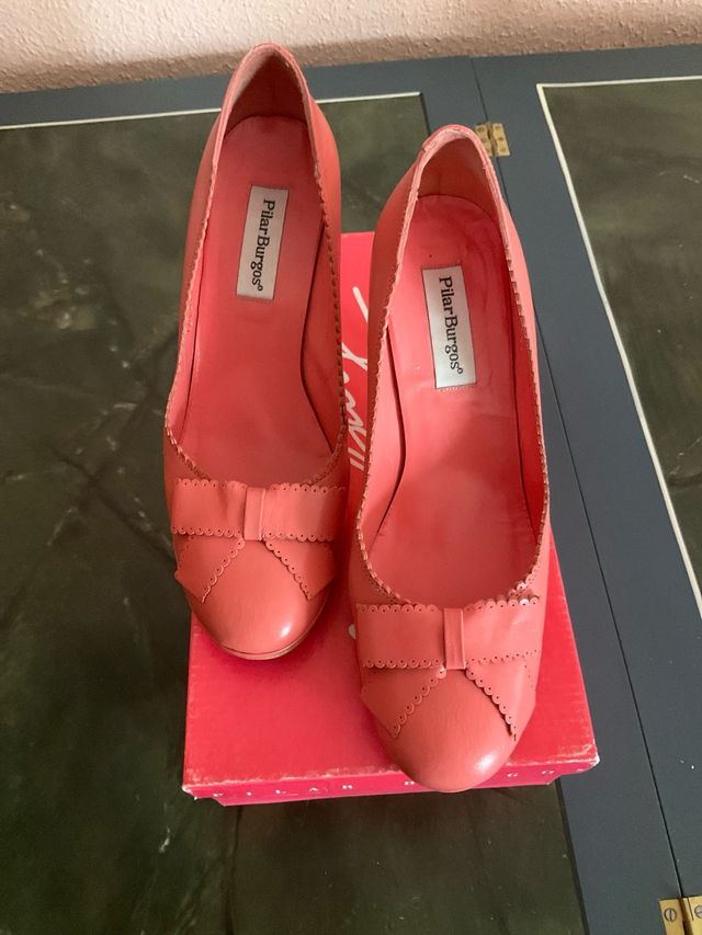 Zapatos Pilar Burgos Coral Piel Talla 37