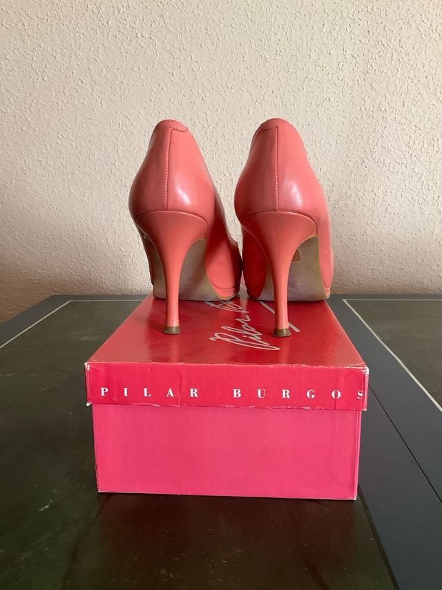 Zapatos Pilar Burgos Coral Piel Talla 37