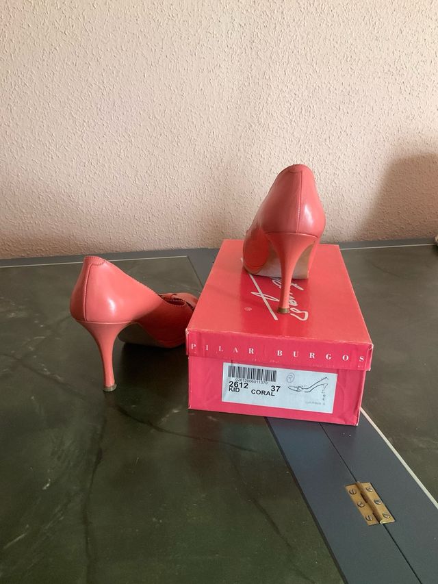 Zapatos Pilar Burgos Coral Piel Talla 37