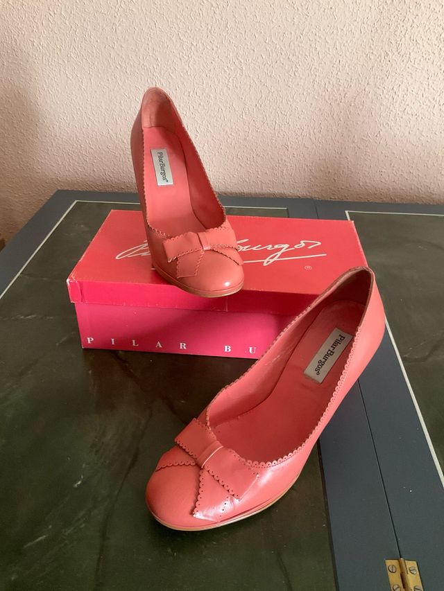 Zapatos Pilar Burgos Coral Piel Talla 37