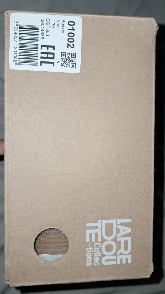 Zapatillas Laredoute Collections cuero negras