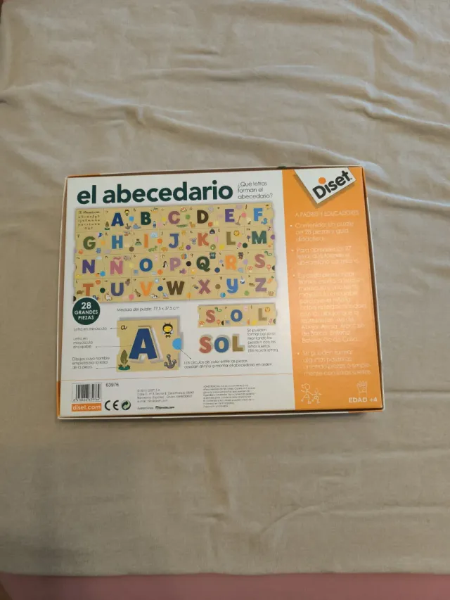 Puzzle Abecedario Diset Educativa +4 Años