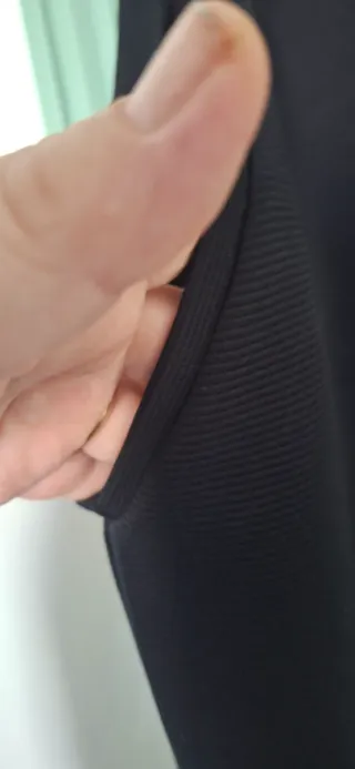 Gilet nero lungo taglia unica