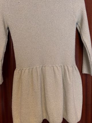 Chaqueta Zara punto dorado arena