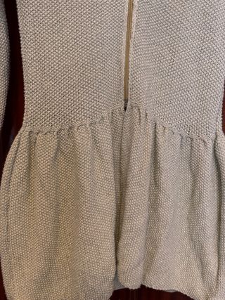 Chaqueta Zara punto dorado arena