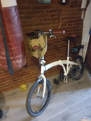 Bicicleta Plegable Blanca