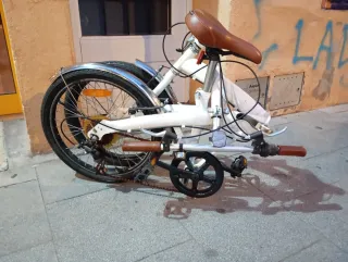 Bicicleta Plegable Blanca