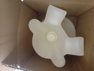 Comodino contenitore Espositore Omino Bianco