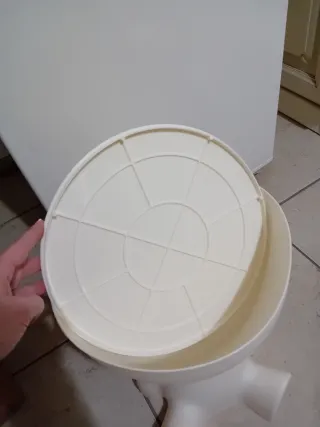 Comodino contenitore Espositore Omino Bianco