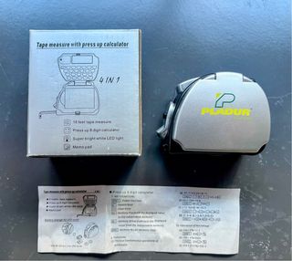 Cinta métrica 4 en 1 con calculadora