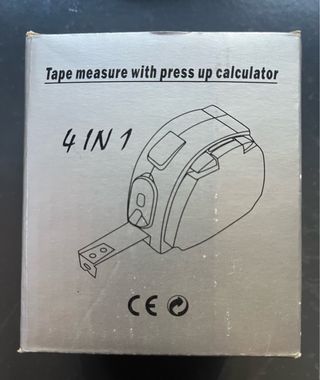Cinta métrica 4 en 1 con calculadora