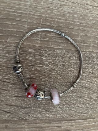 Pulsera Pandora Plata con 3 Charms