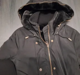 Abrigo Zara Negro Talla XS Mujer