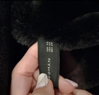 Abrigo Zara Negro Talla XS Mujer