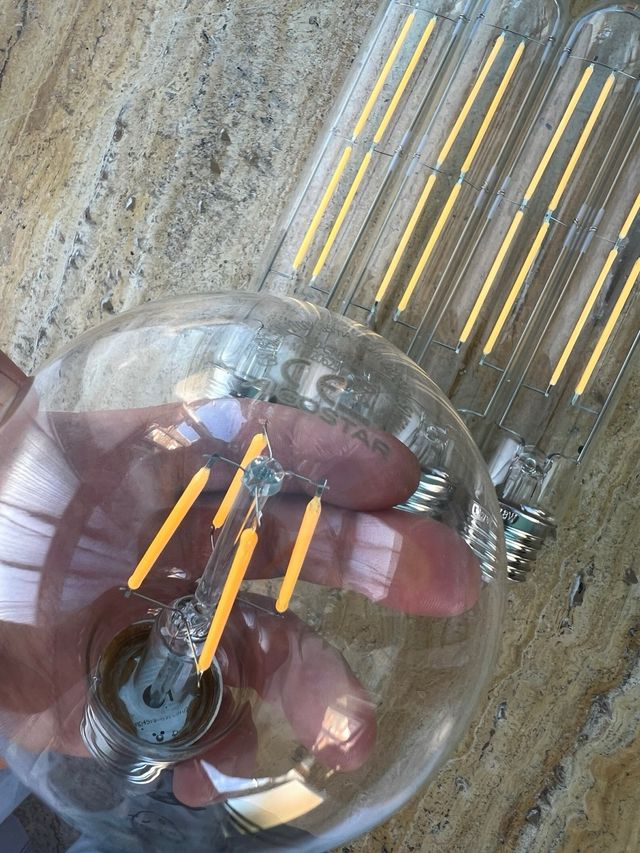 5 Focos Filamento Edison LED Nuevas