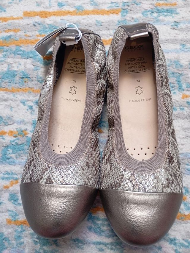 Bailarinas Geox Talla 34 Serpiente