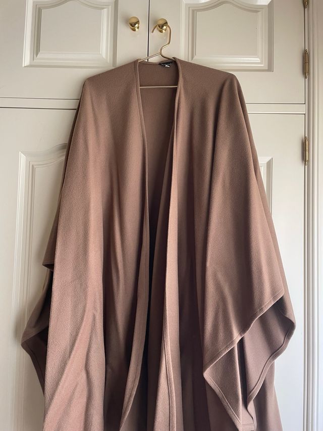 Capa lana y cashmere beige/camel