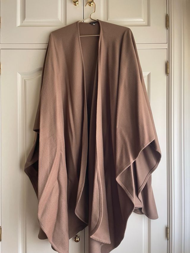 Capa lana y cashmere beige/camel