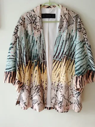 Chaqueta Kimono Zara Basic Multicolor Talla Única