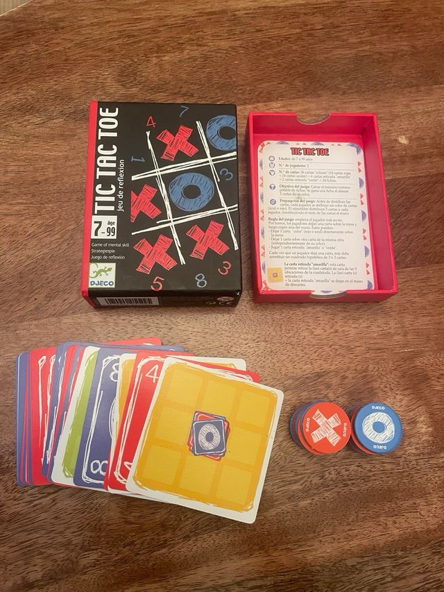 Juego de cartas Tic Tac Toe Djeco